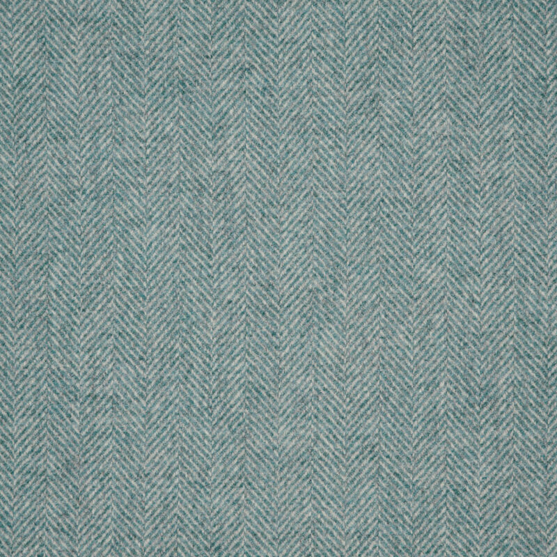 Chipping, Herringbone Fabric in Aqua Blue