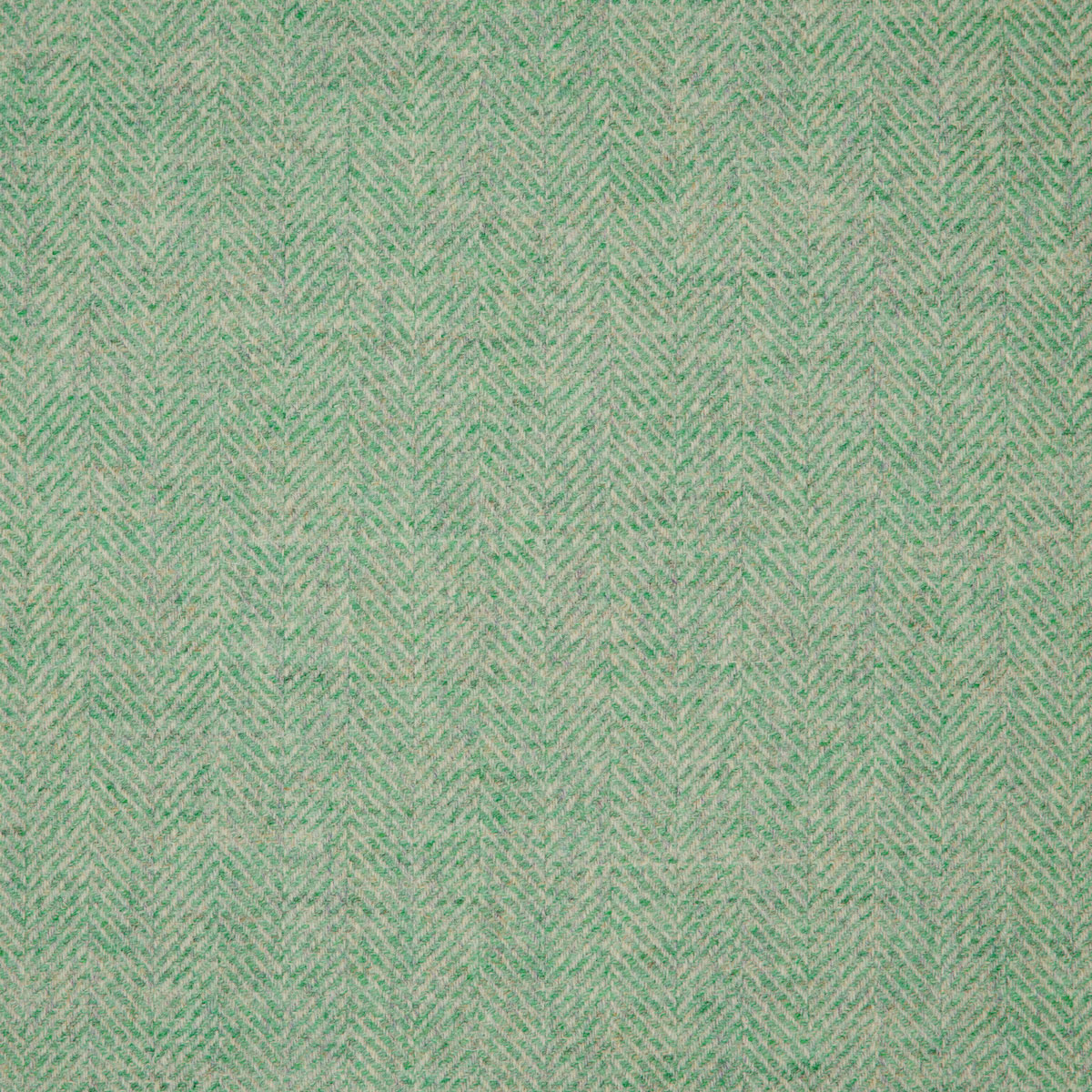 mint green herringbone wool fabric