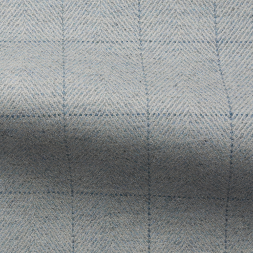 Grafton Herringbone Check Opal 27735 <strong>Grafton Herringbone Check in opal </strong>A soft but durable herringbone fabric with an overcheck which is suitable for upholstery, drapes/curtains. Collection: The Shakespeare Collection Use: Upholstery, drapes/curtains and cushions Fire Retardancy: Cig & Match Pass, Crib 5 Available Width: 137 CM Rub: 40,000 Composition: 100% Wool <strong> </strong>
