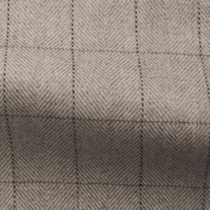 Grafton, Herringbone Check, Stone - Image 3